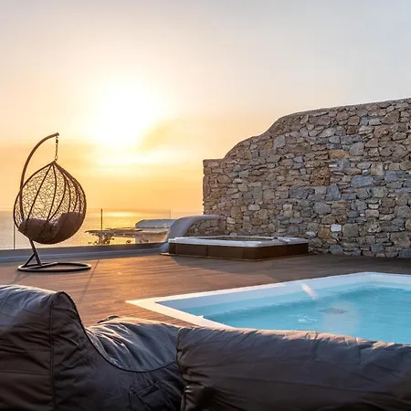 Βίλα In Mykonos - 6 Bedroom - 1km From - Infinity Pool - Sunset View