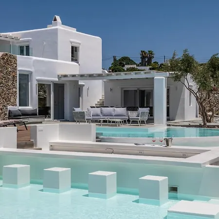 In Mykonos - 6 Bedroom - 1km From - Infinity Pool - Sunset View Villa *