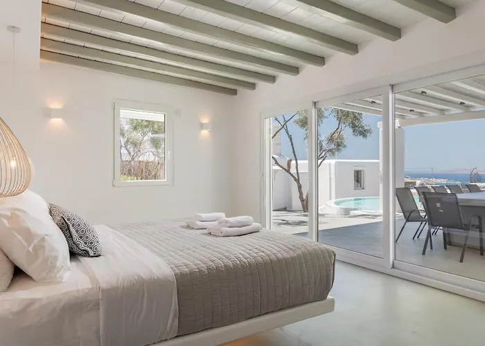 In Mykonos - 6 Bedroom - 1km From - Infinity Pool - Sunset View * Mykonos Town