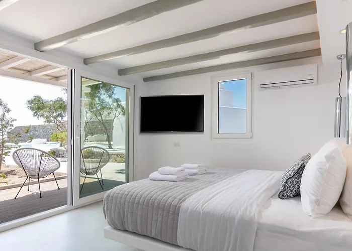 In Mykonos - 6 Bedroom - 1km From - Infinity Pool - Sunset View Βίλα *