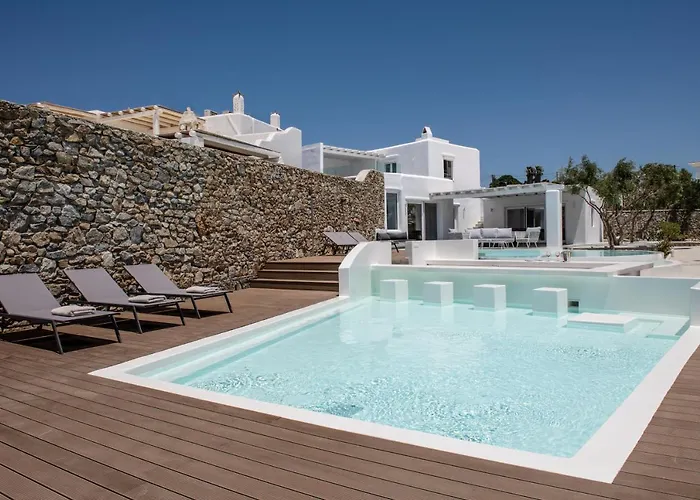 Βίλα In Mykonos - 6 Bedroom - 1km From - Infinity Pool - Sunset View *